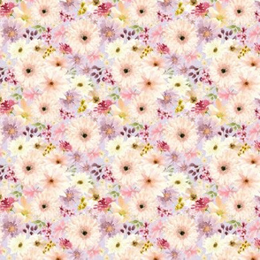 Wildflowers (soft lilac) 3" repeat