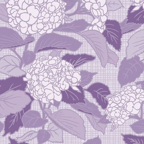 Hydrangea in Lilac - medium scale