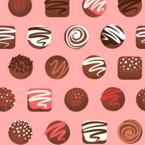 Chocolates (pink background)