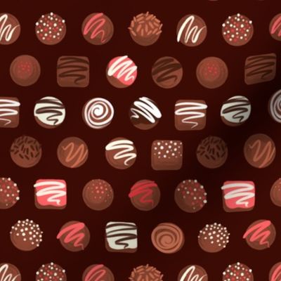 Chocolates (brown background)