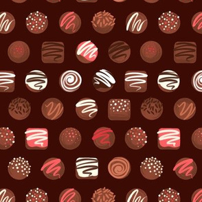 Chocolates (brown background)