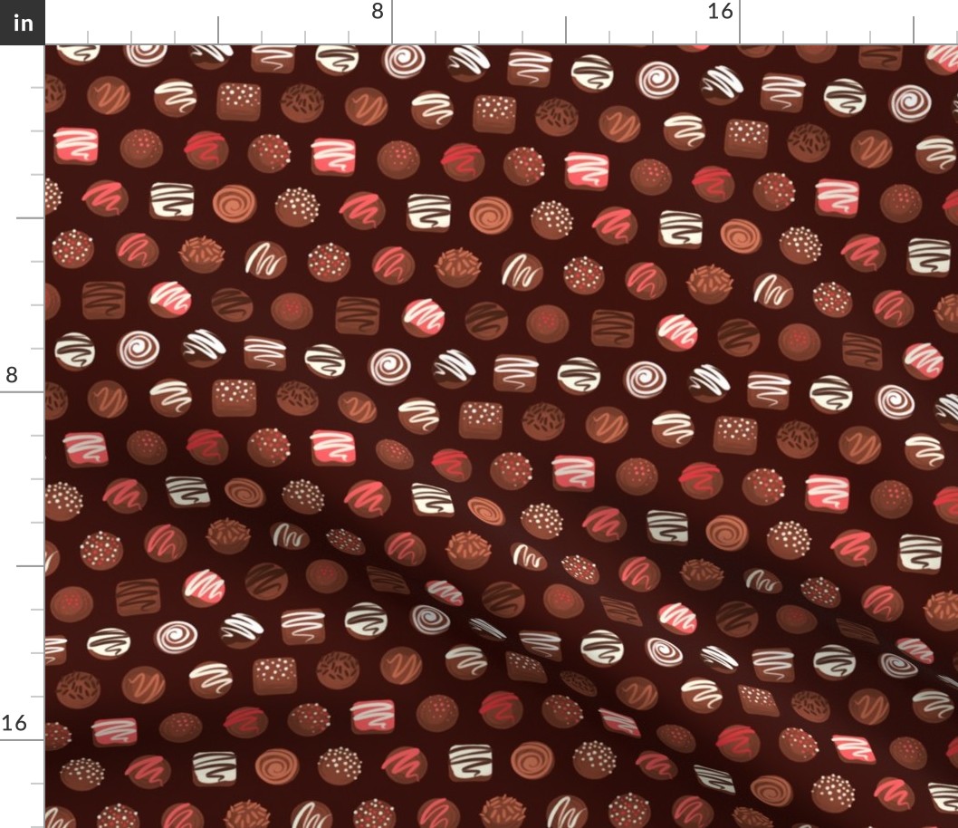 Chocolates (brown background)