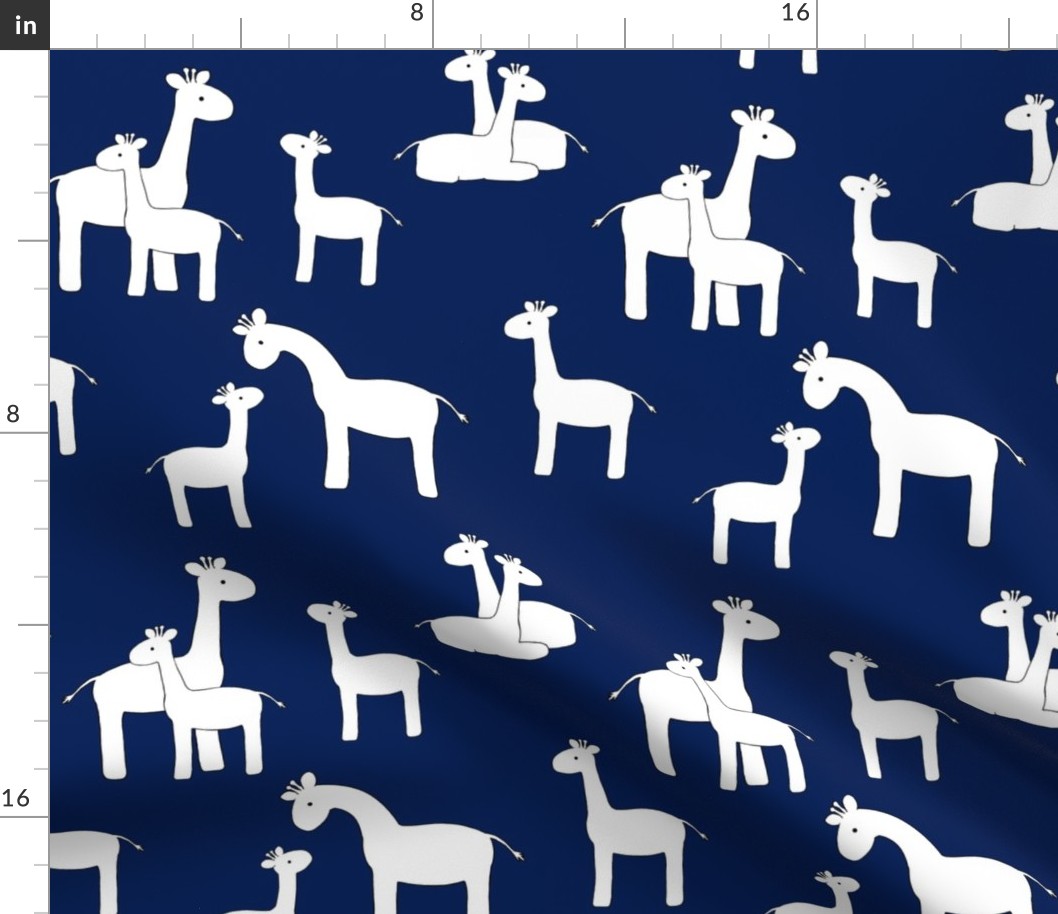 Giraffe Navy Blue Nursery