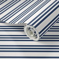 Bandy Stripe small: Navy & Cream Horizontal Stripe