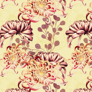 mums mauve yellow wallpaper