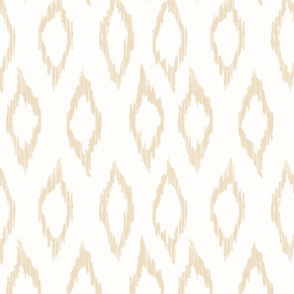 Sketchy Ikat Argyle Diamond - barley