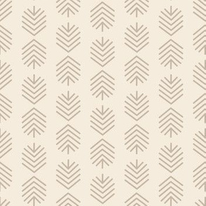 Geometric Feathers - Ivory