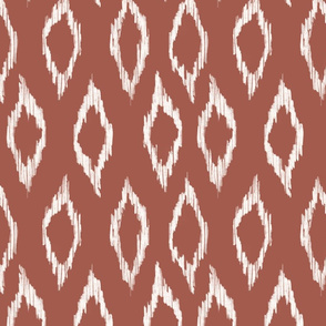 Sketchy Ikat Argyle Diamond - copper