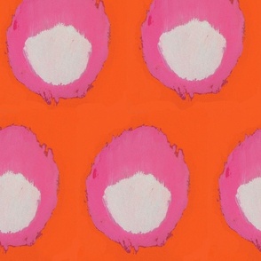 orange pink dots