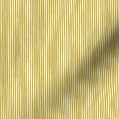 Vertical Watercolor Mini Stripes M+M Ocher by Friztin