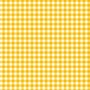 Boho gingham plaid minimalist gingham check pattern illuminating yellow white easter summer SMALL