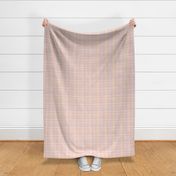 Boho plaid minimalist gingham check pattern pink peach seventies retro palette white easter summer SMALL