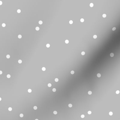 Confetti Snow flakes abstract polka dot minimalist design Ultimate gray color of the year