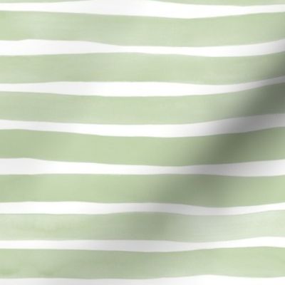 Watercolor Stripes M+M Catmint by Friztin