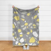 Modern Terrazzo Yellow and Grey - L 