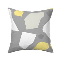 Modern Terrazzo Yellow and Grey - L 