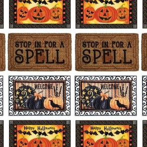 halloween welcome mats