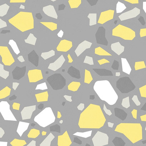 Modern Terrazzo Yellow and Grey - M 