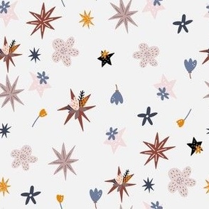 Floral stars and flowers