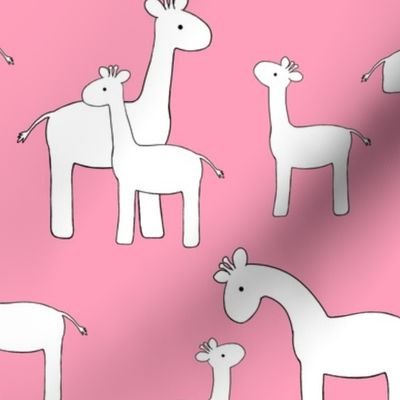 Giraffe Pink Baby Girl Nursery