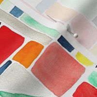 Watercolor patchwork