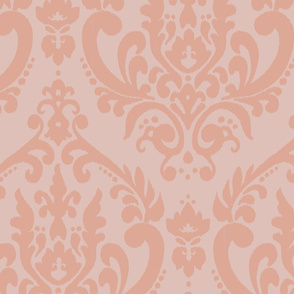 Camille Damask { peachy pinks }