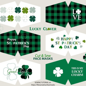 Lucky clover face masks