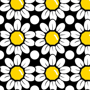 Daisy,Daisies flowers.Floral pattern 