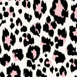 Leopard Animal Print - Pink and Black - LG