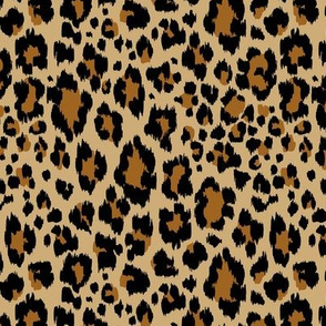 Leopard Animal Print - Black and Brown - SM