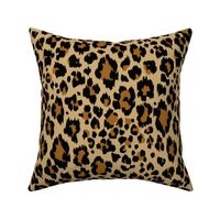 Leopard Animal Print - Black and Brown - LG