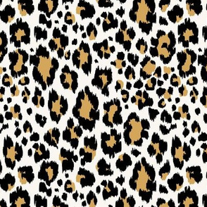Leopard Animal Print - Black, Brown, and White  - SM
