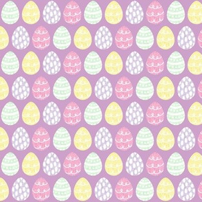 small lilac easter eggs + soft mint, canary, tulip, lipstick