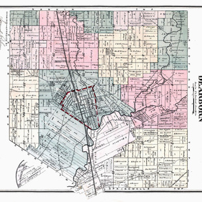 182-14   Dearborn Township Plat Map - H