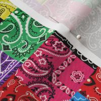 Patchwork of Bandanas Paisley