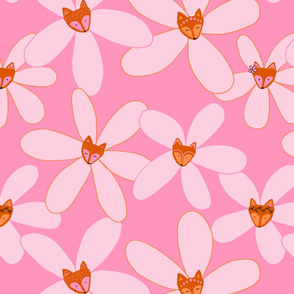 Dark Pink Foxy Flowers