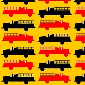 Red/Black Yellow Firetrucks