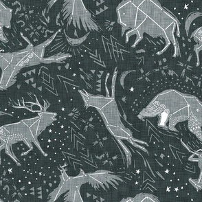 Animal Constellations (charcoal) MED 