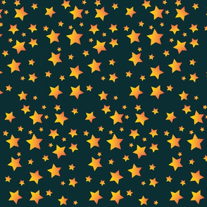 Yellow stars on green bacground