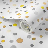 Confetti dots Yellow gray White