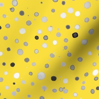 Confetti dots Illuminating yellow