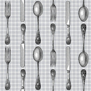 SILVERWARE CHECK - SILVERWARE COLLECTION (GRAY)