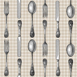 SILVERWARE CHECK - SILVERWARE COLLECTION (LATTE)