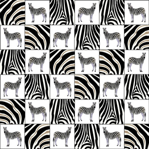 Zebra Skin Patchwork Quilt