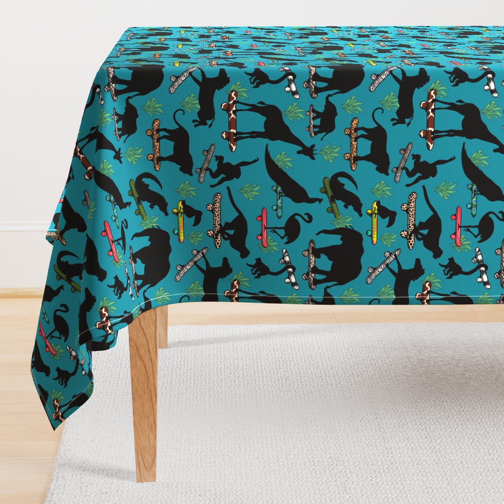 Safari Skate Park -  Teal Blue - Large Scale