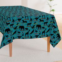 Safari Skate Park -  Teal Blue - Large Scale