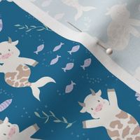 MooMaids  MerCows In the Sea - Small Scale - Magical Mythical Creatures  Cute Kid Nursery