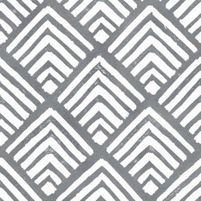 Grey geometric stamp