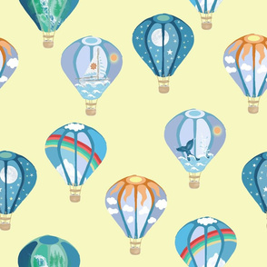 Hot Air Balloons Go Yellow