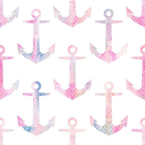 Chevron Anchor Pastel